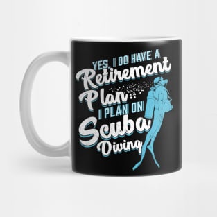 Scuba Diving Retirement Plan Pensioner Gift Mug